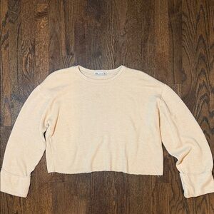 Zara Beige Knit Crop Top